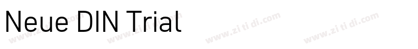 Neue DIN Trial字体转换